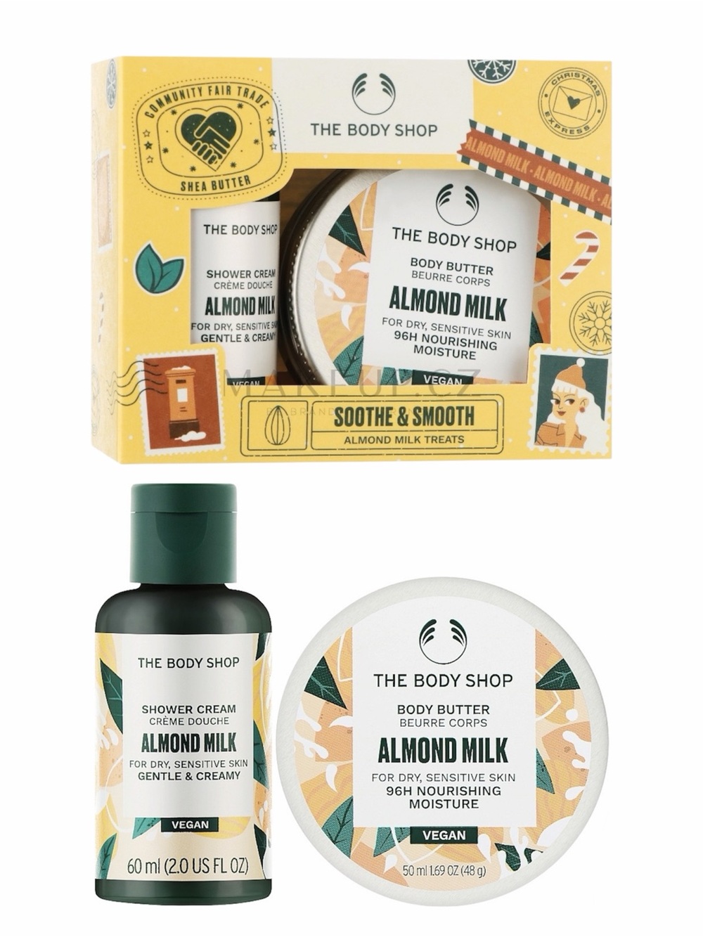 THE BODY SHOP SOOTHE & SMOOTH ALMOND MILK TREATS - BNIB